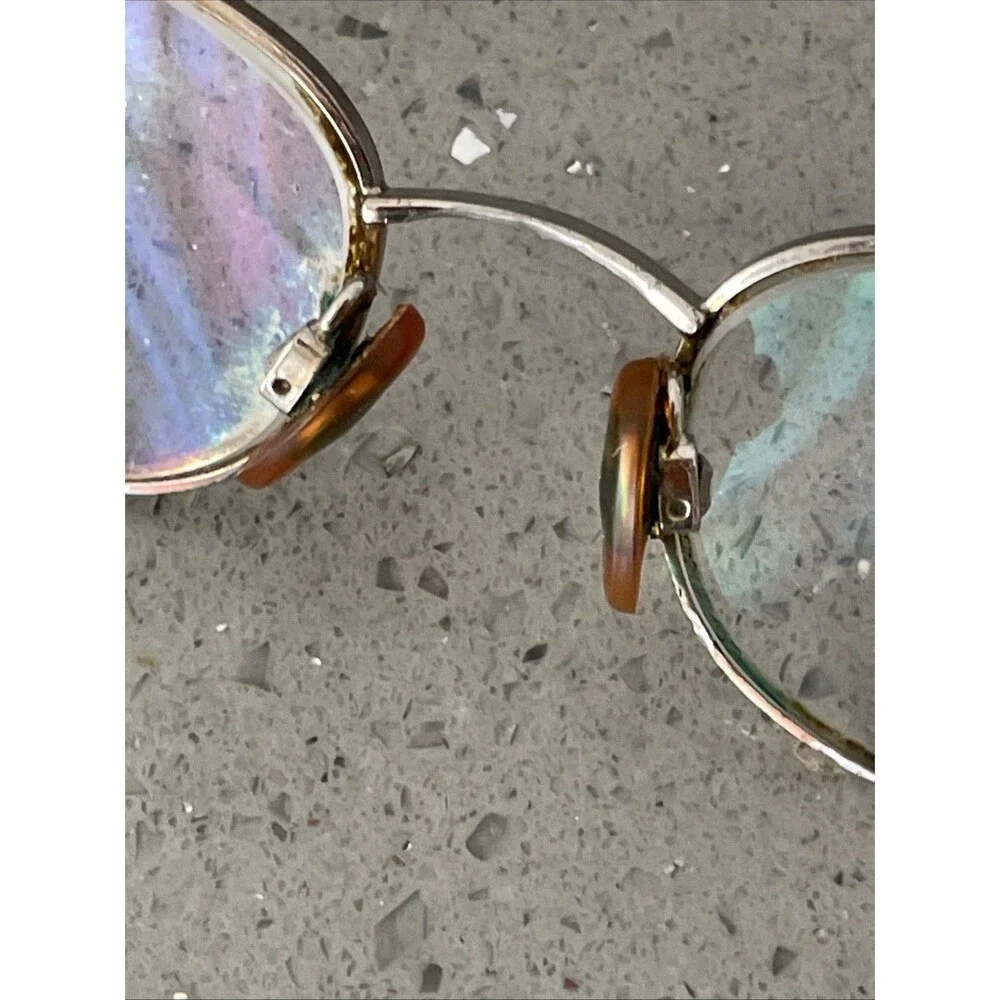 Luxottica Italy LU 1292 T293 50-18-135 Gold Eyeglasses Frames ONLY Full Rim Oval
